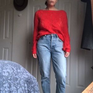 Sezane Red Avril Jumper | Size M